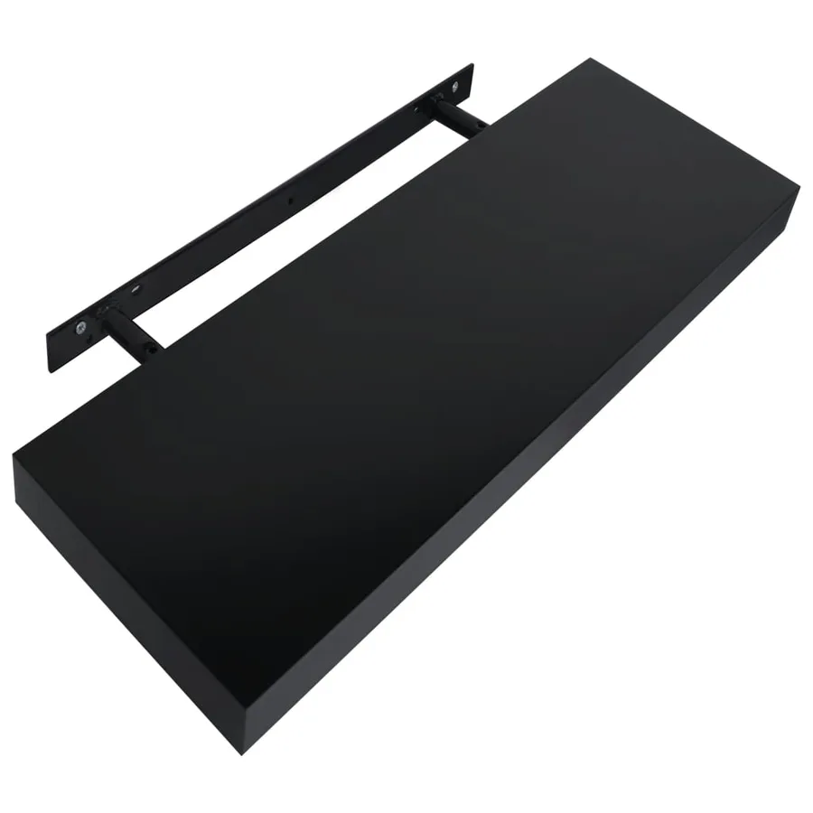 Étagères murales flottantes 2 pcs Noir 40x20x3,8 cm - 4