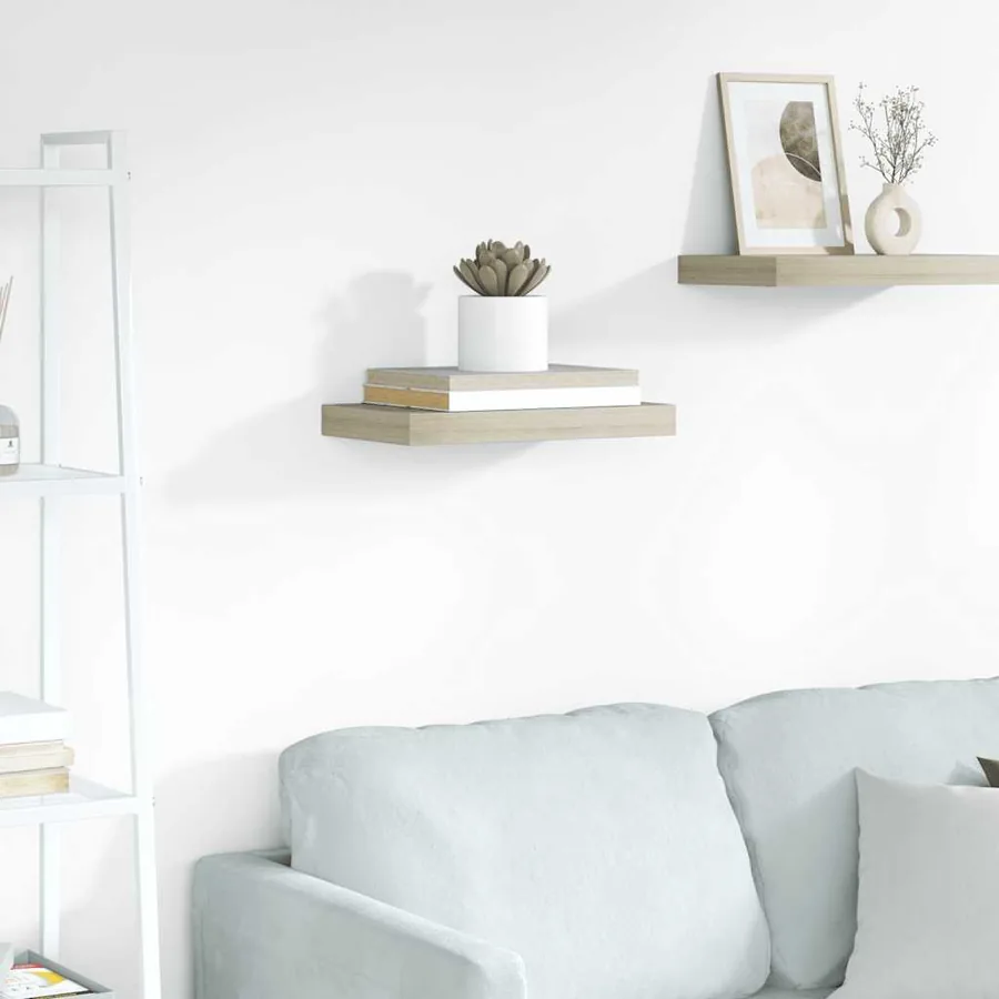 Étagère murale flottante chêne 40x23,5x3,8 cm MDF