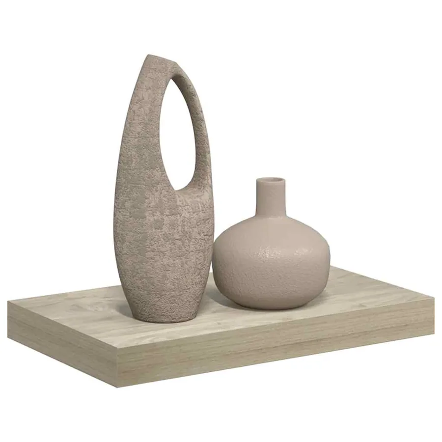 Étagère murale flottante chêne 40x23,5x3,8 cm MDF - 5