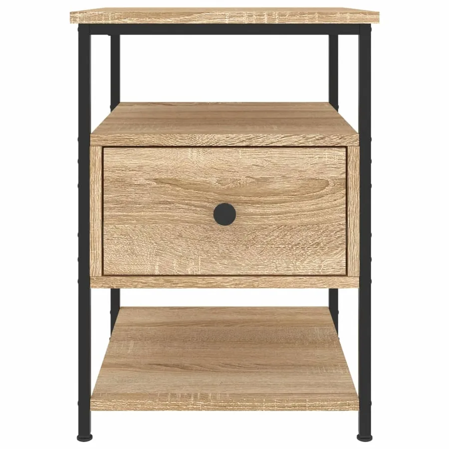 Table de chevet chêne sonoma 40x42x56 cm bois d'ingénierie - 6