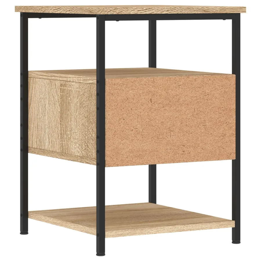 Table de chevet chêne sonoma 40x42x56 cm bois d'ingénierie - 8