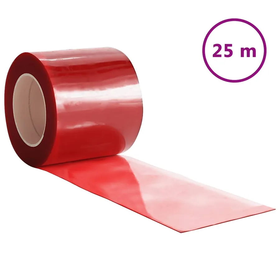 Rideau de porte rouge 200 mmx1,6 mm 25 m PVC - 2