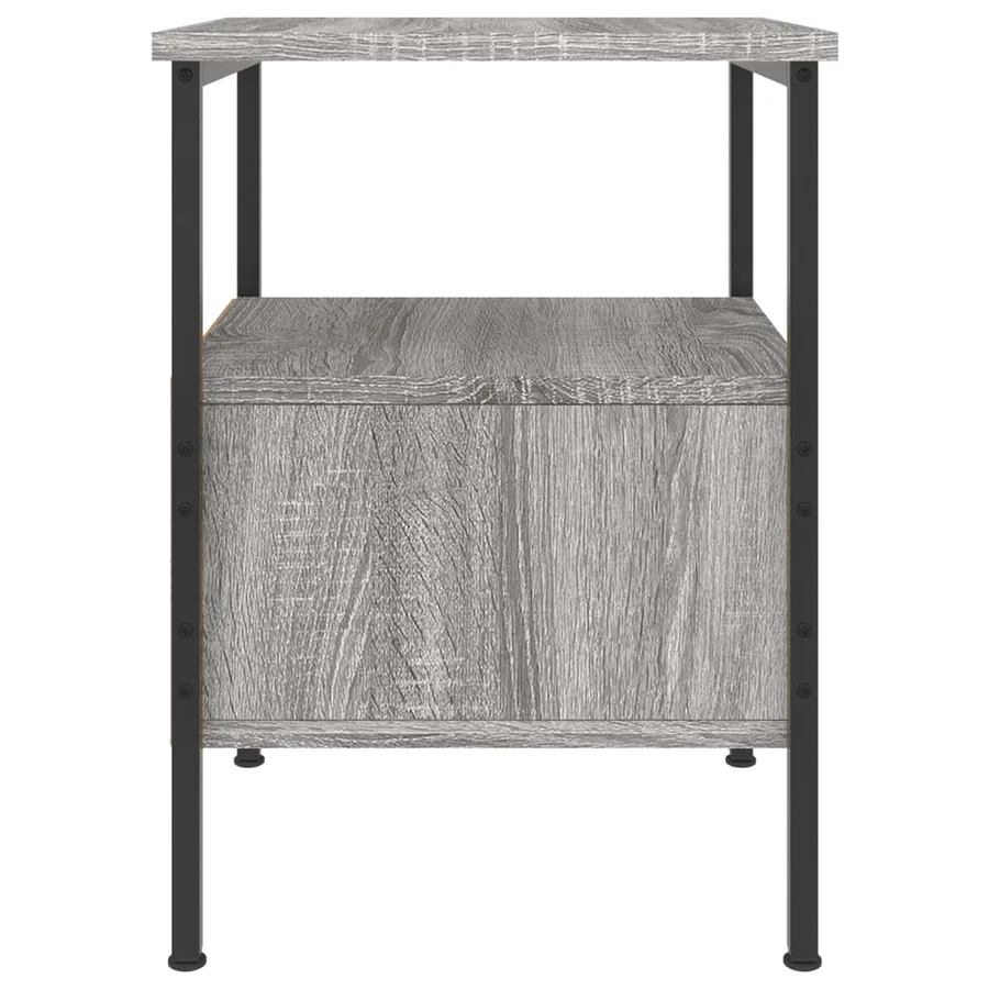 Tables de chevet 2 pcs sonoma gris 34x36x50cm bois d'ingénierie - 7