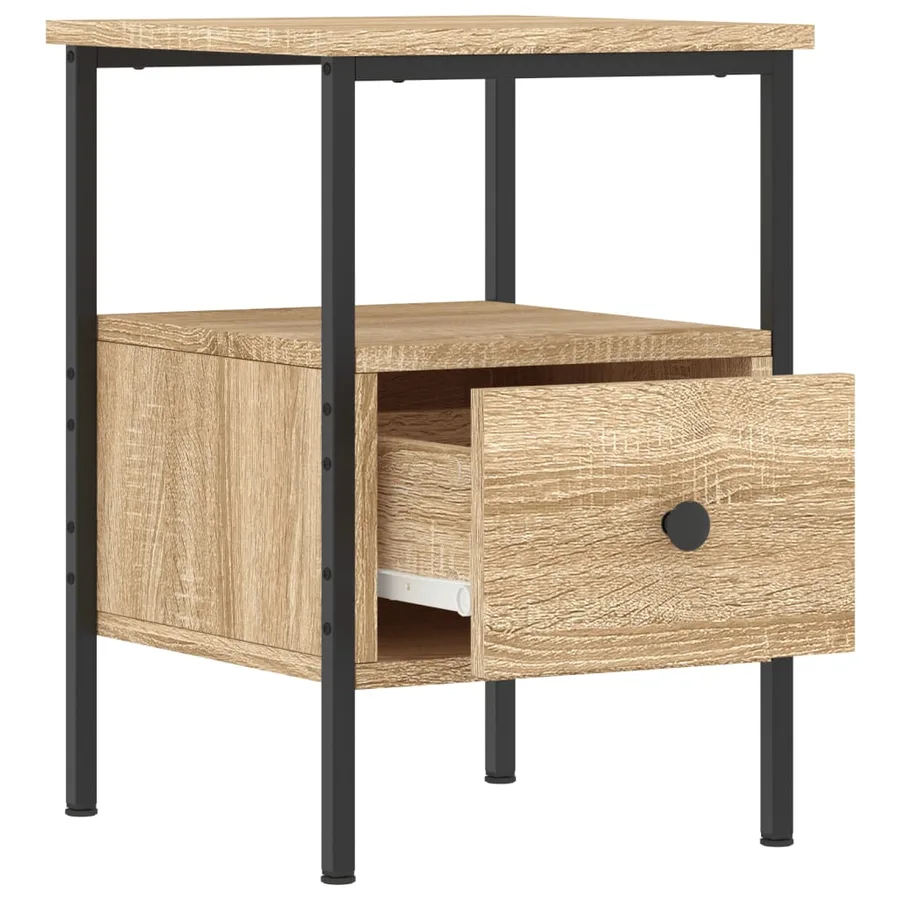 Tables de chevet 2 pcs chêne sonoma 34x36x50 cm bois ingénierie - 4