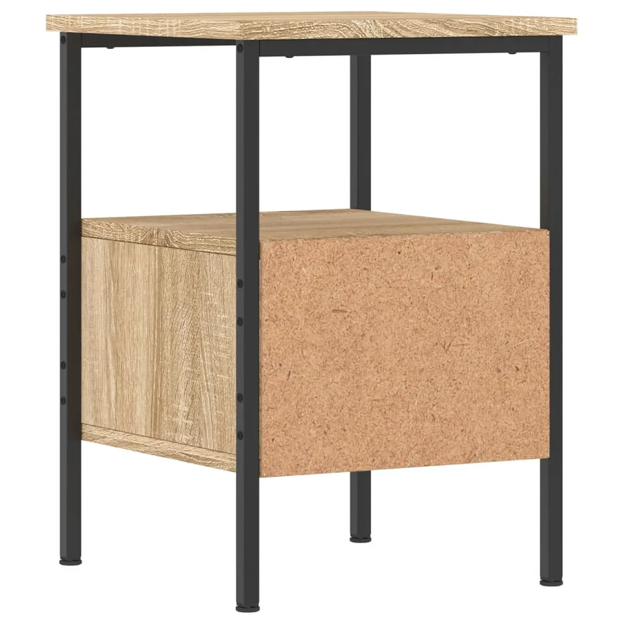 Tables de chevet 2 pcs chêne sonoma 34x36x50 cm bois ingénierie - 6