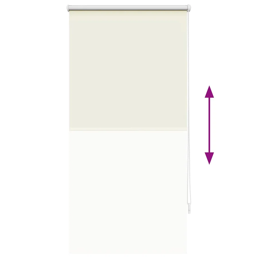 Store enrouleur occultant 64,4 x 120 cm, largeur du tissu 60 cm, blanc cassé - 9
