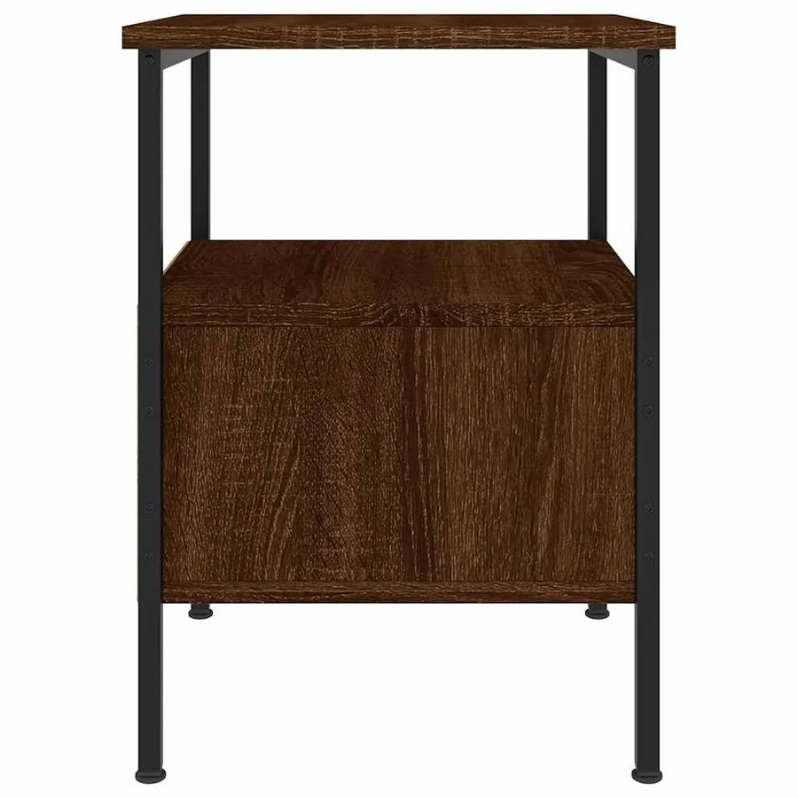 Tables de chevet 2 pcs chêne marron 34x36x50 cm bois ingénierie - 7