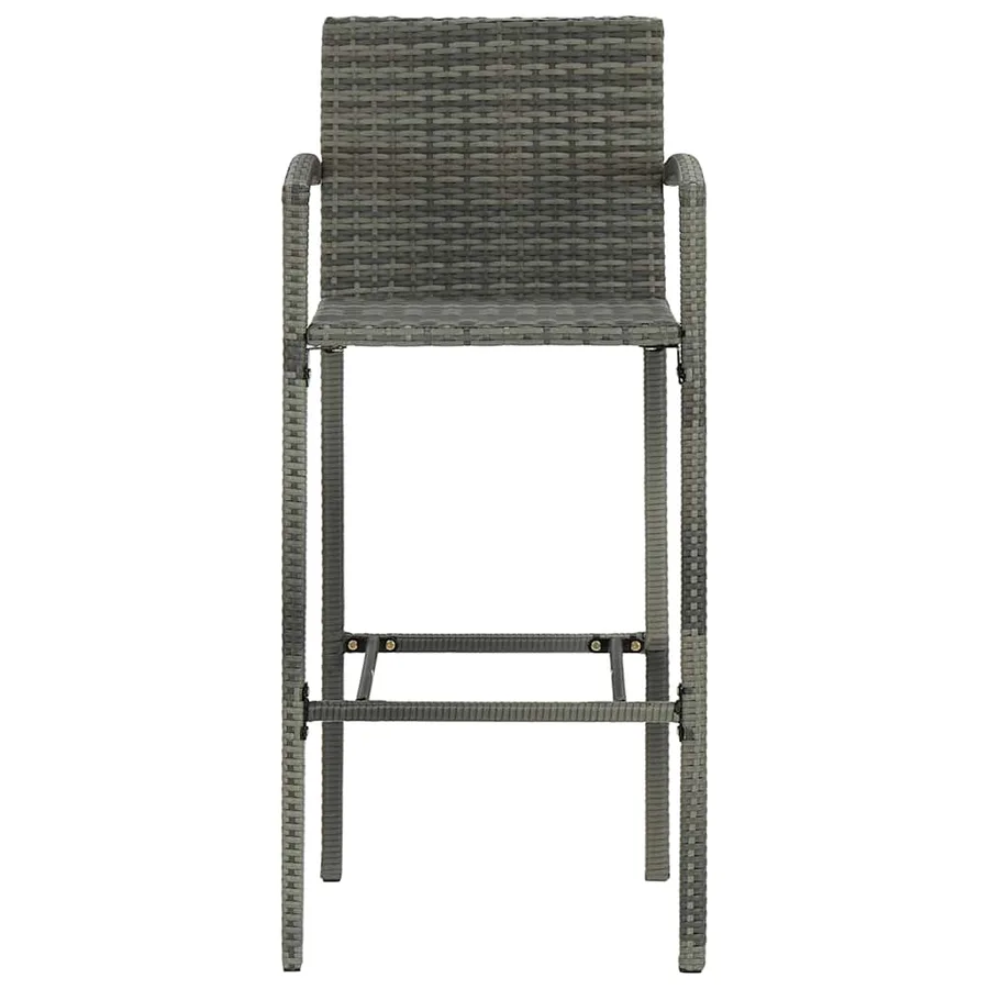 Ensemble de bar de jardin 5 pcs Gris - 13