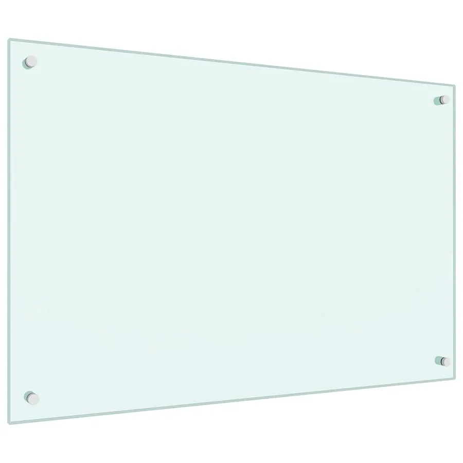 Dosseret de cuisine couleur Lait 90x60 cm Verre trempé - 5