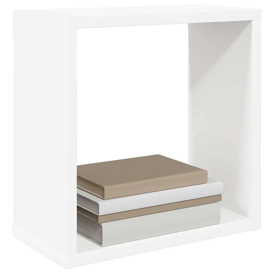 Étagères cube murales 6 pcs blanc 30x15x30 cm - 4
