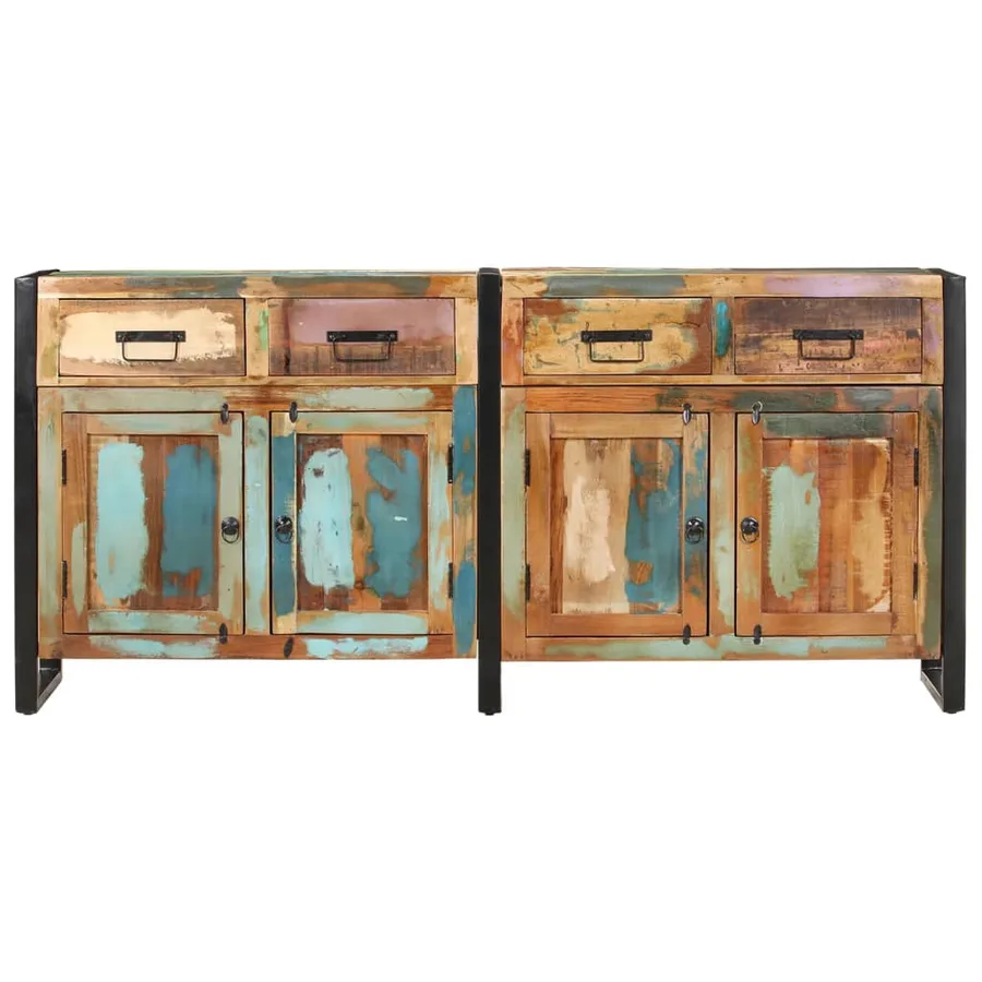 Buffet 172x35x80 cm Bois de récupération massif - 3