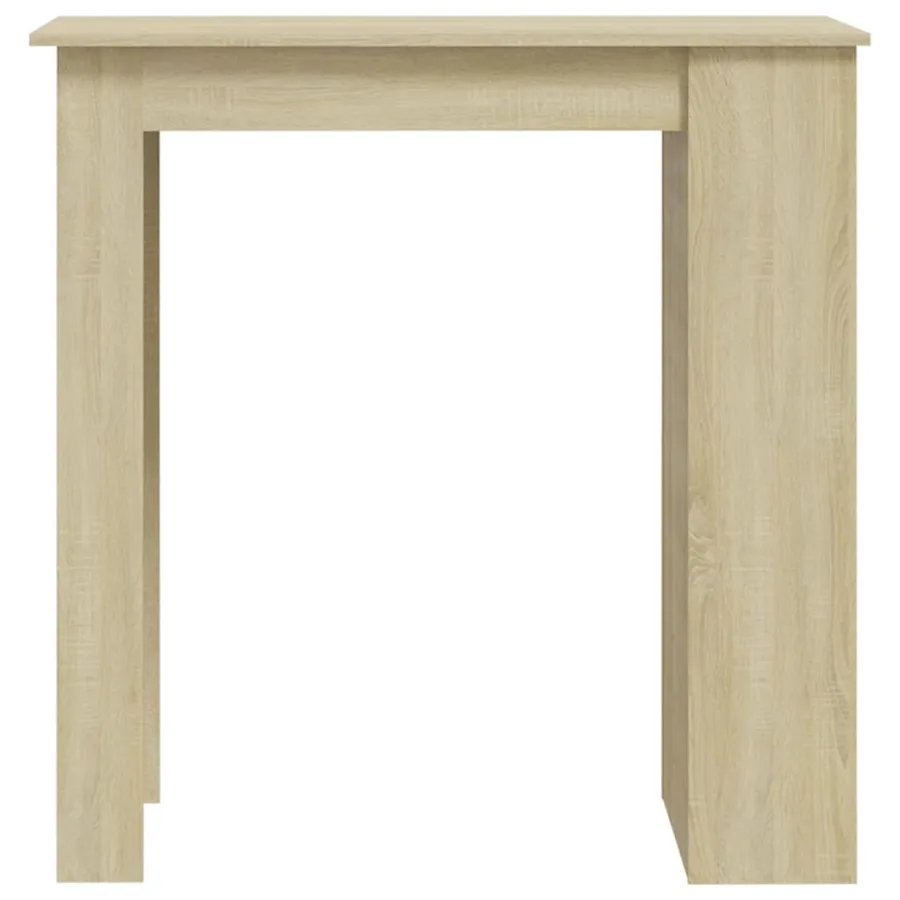 Table de bar avec rangement Chêne sonoma 102x50x103,5 cm - 5