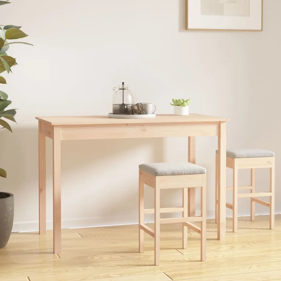 Table à manger 110x55x75 cm Bois massif de pin
