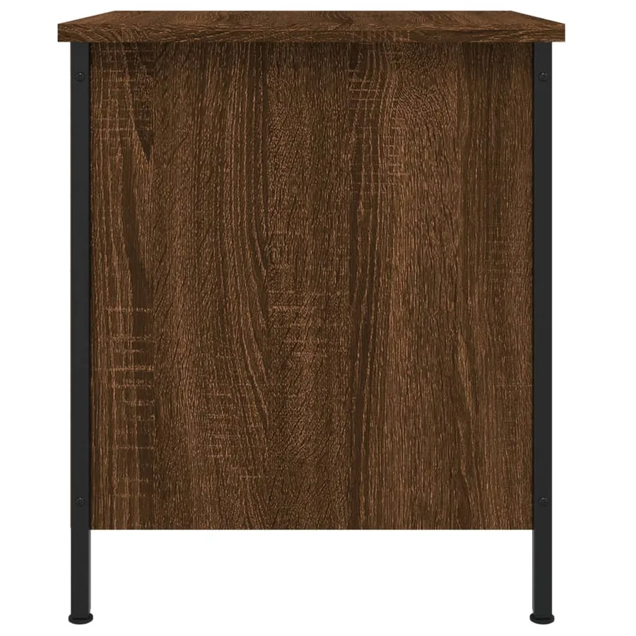 Tables de chevet 2pcs chêne marron 40x42x50cm bois d'ingénierie - 8