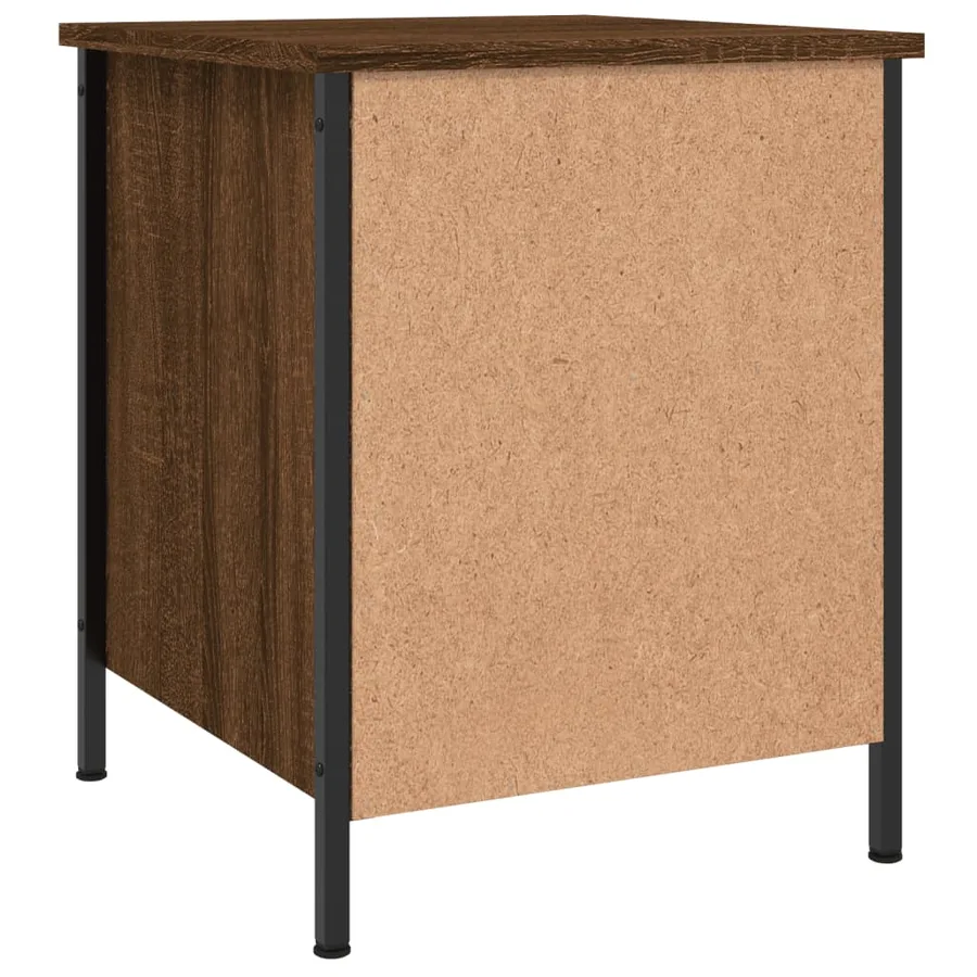 Tables de chevet 2pcs chêne marron 40x42x50cm bois d'ingénierie - 9