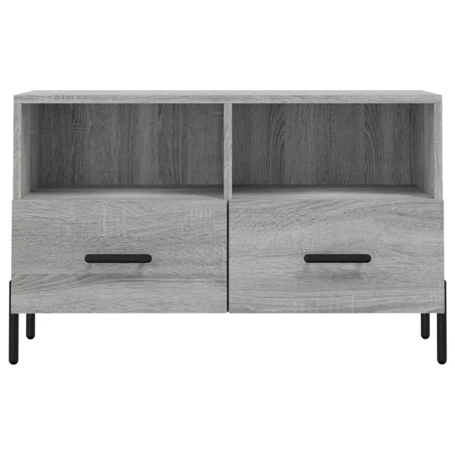 Meuble TV Sonoma gris 80x36x50 cm Bois d'ingénierie - 5