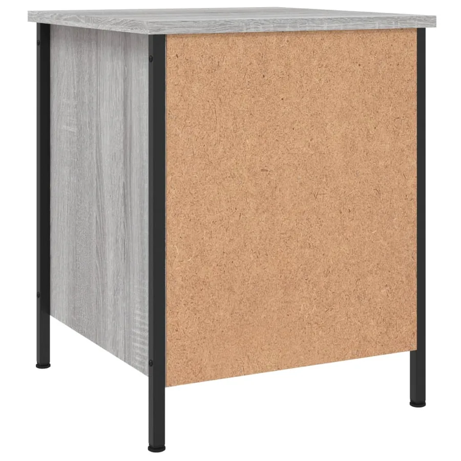 Tables de chevet 2 pcs sonoma gris 40x42x50cm bois d'ingénierie - 9