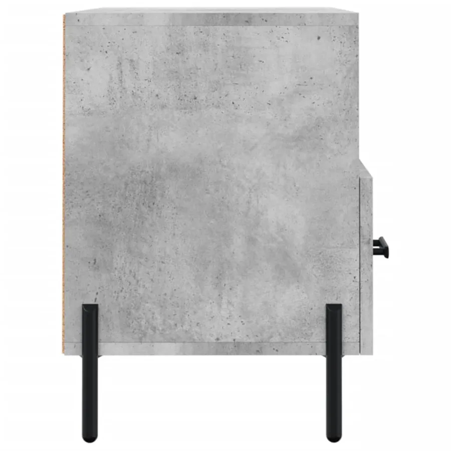 Meuble TV Gris béton 80x36x50 cm Bois d'ingénierie - 7
