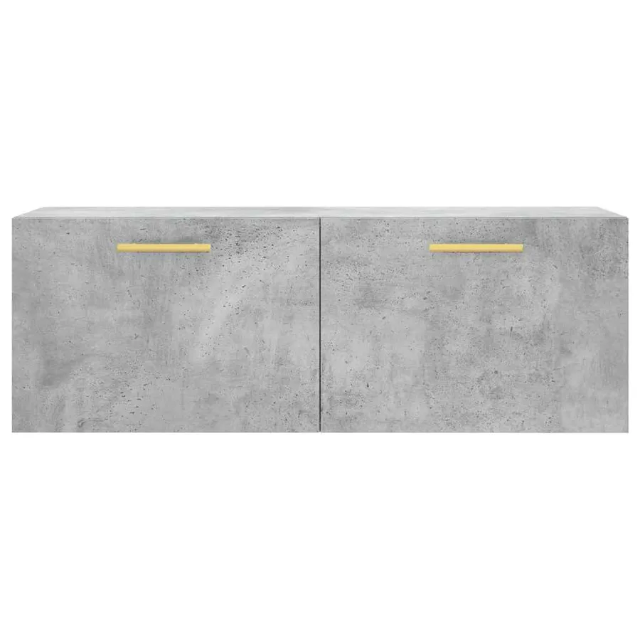 Armoire murale gris béton 100x36,5x35 cm bois d'ingénierie - 5