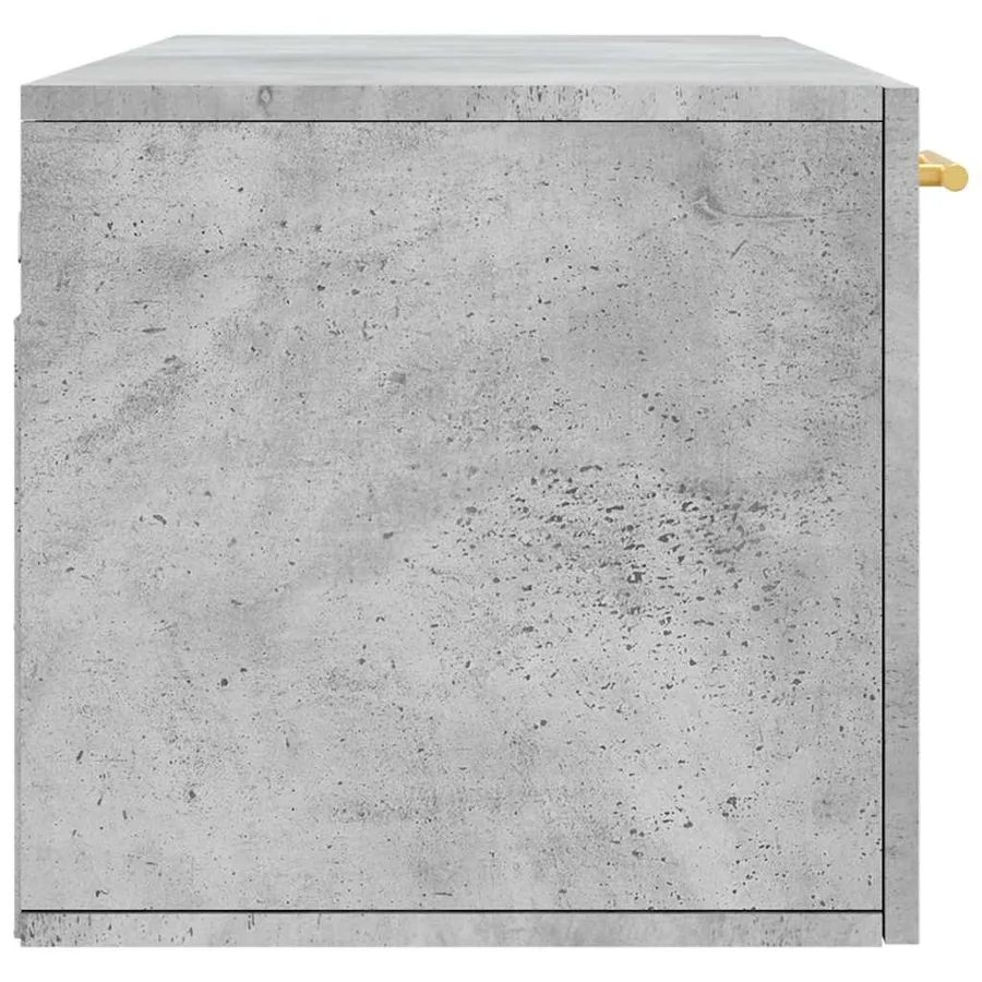 Armoire murale gris béton 100x36,5x35 cm bois d'ingénierie - 7