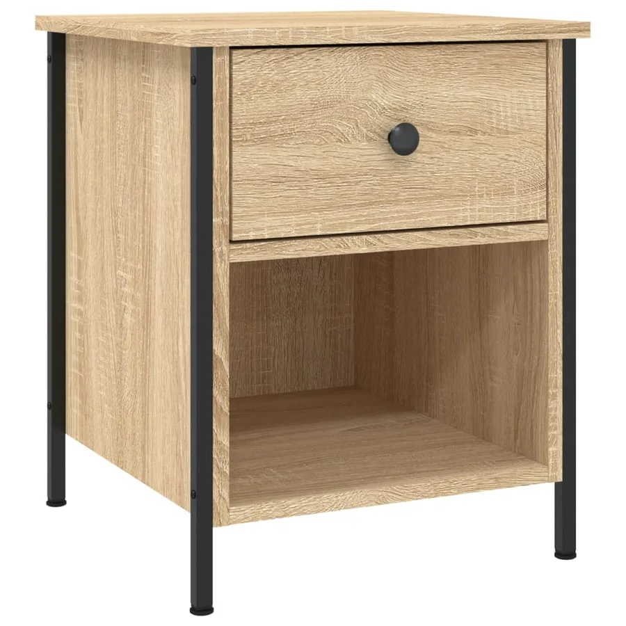 Table de chevet chêne sonoma 40x42x50 cm bois d'ingénierie - 2