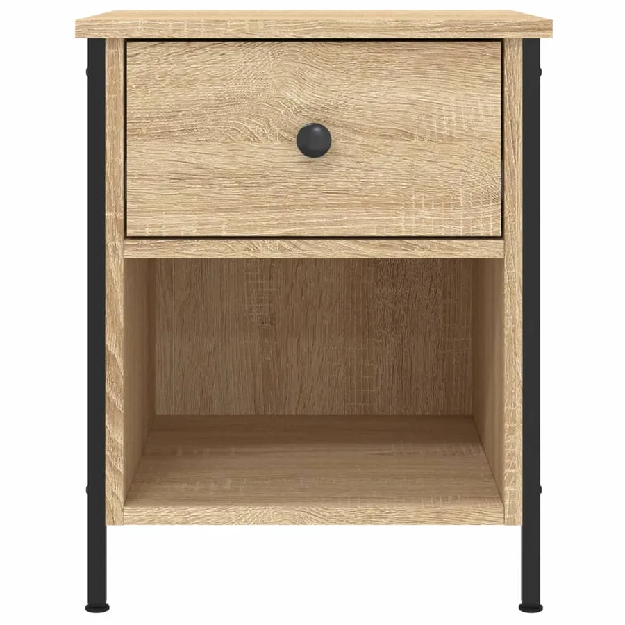 Table de chevet chêne sonoma 40x42x50 cm bois d'ingénierie - 6