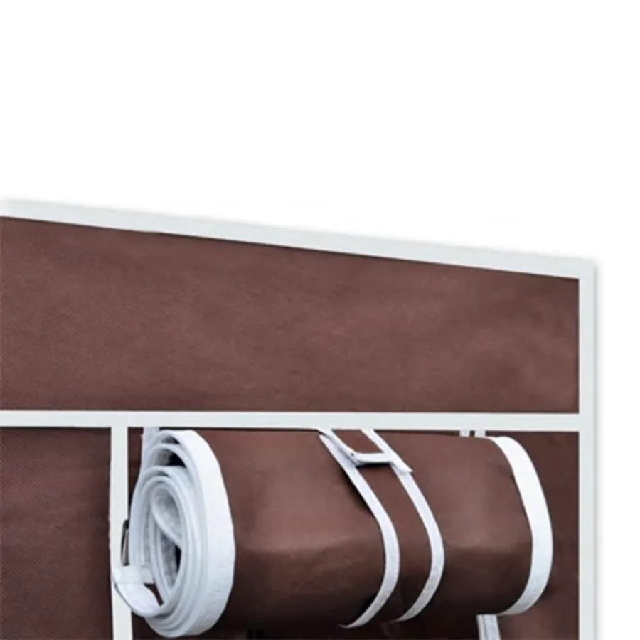 Garde-robe en tissu 2 pcs Marron - 5