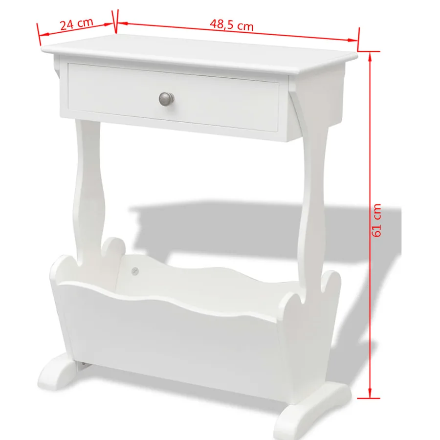 Porte-revues Melrose Blanc - 6