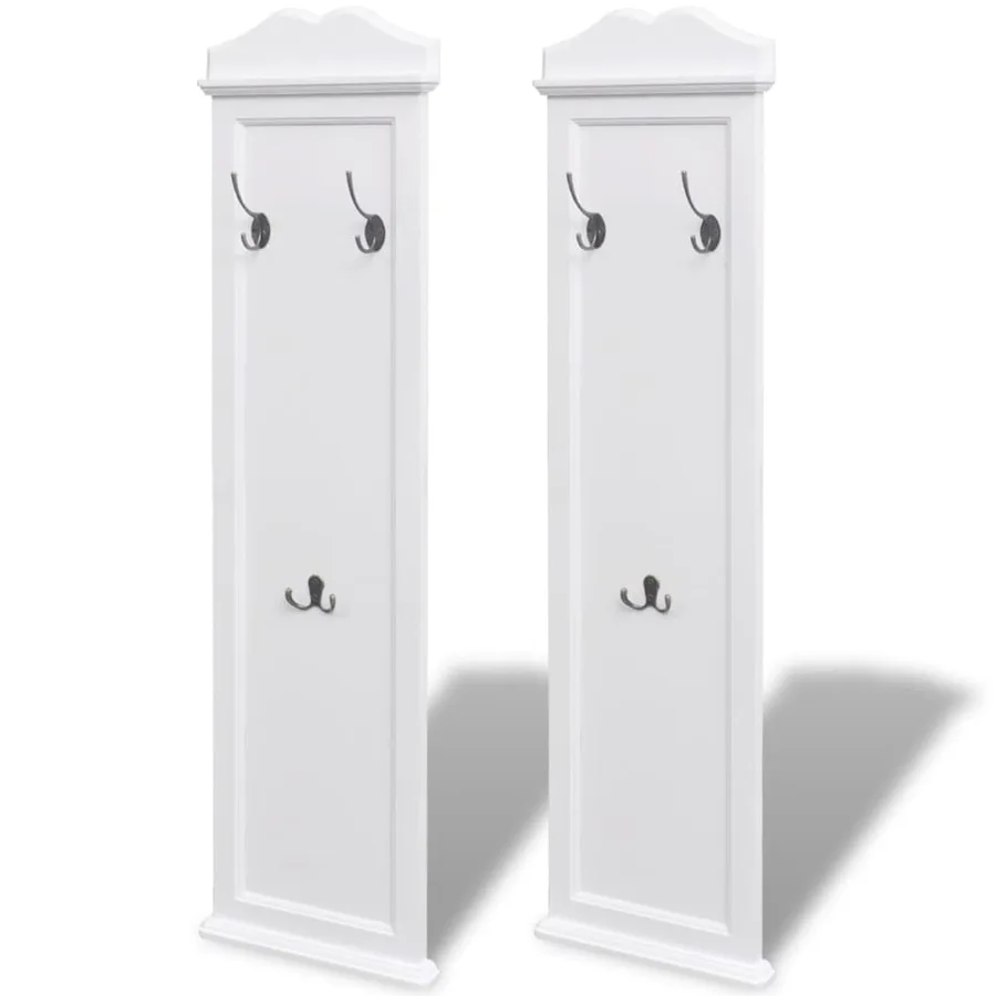 Portemanteaux 2 pcs Blanc - 2