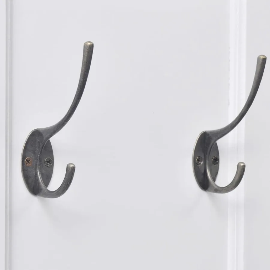 Portemanteaux 2 pcs Blanc - 4
