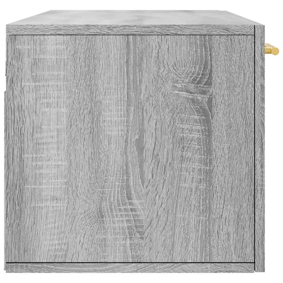 Armoire murale sonoma gris 100x36,5x35 cm bois d'ingénierie - 7