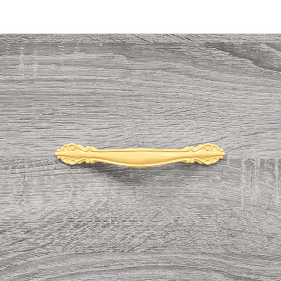 Table basse Sonoma gris 50x50x40 cm Bois d'ingénierie - 9