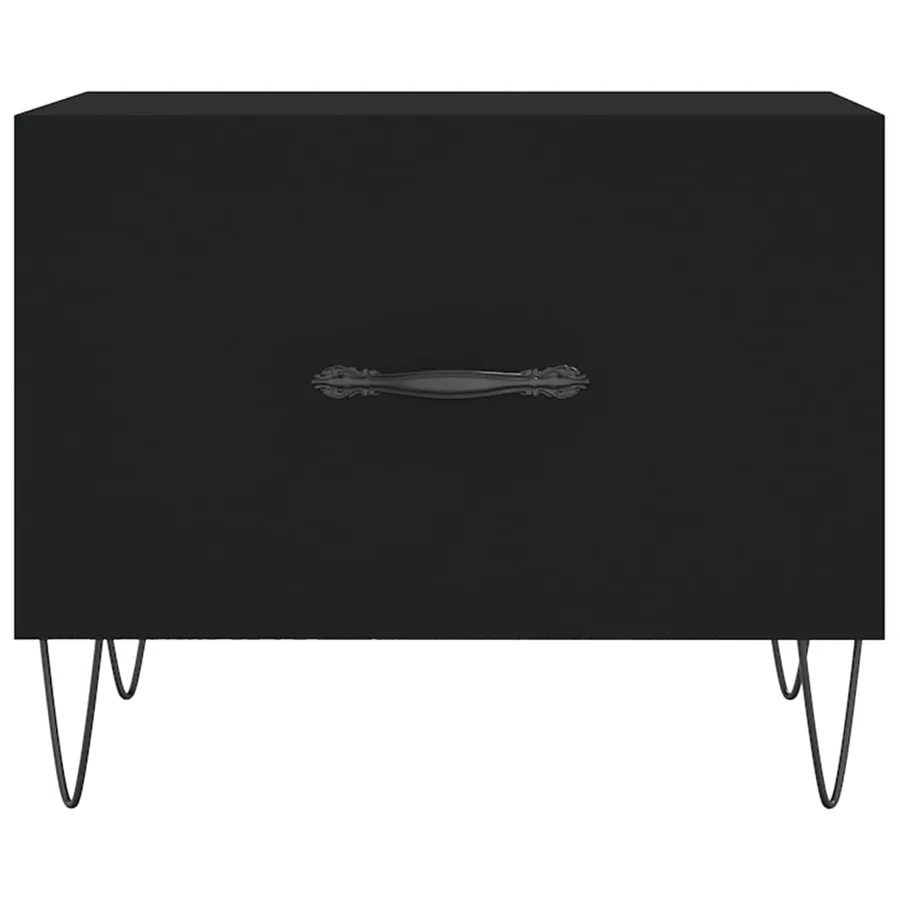 Tables basses 2 pcs noir 50x50x40 cm bois d'ingénierie - 6