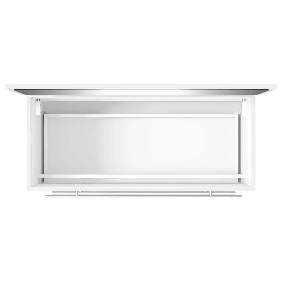 Armoire de salle de bain avec miroir blanc bois d'ingénierie - 8
