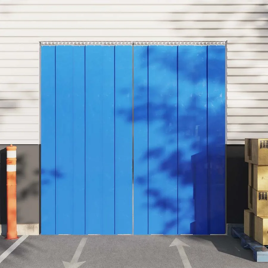 Rideau de porte bleu 200 mmx1,6 mm 10 m PVC