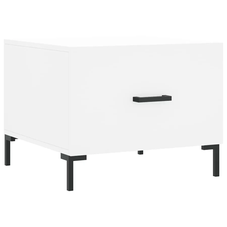 Tables basses 2 pcs blanc 50x50x40 cm bois d'ingénierie - 5