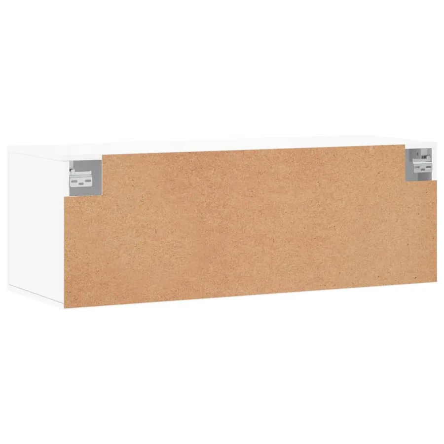 Armoire murale blanc 100x36,5x35 cm bois d'ingénierie - 5