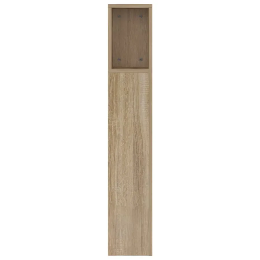 Armoire de tête de lit chêne sonoma 160x18,5x104,5 cm - 5