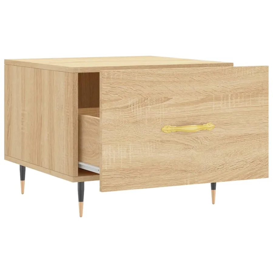 Tables basses 2 pcs chêne sonoma 50x50x40 cm bois d'ingénierie - 7