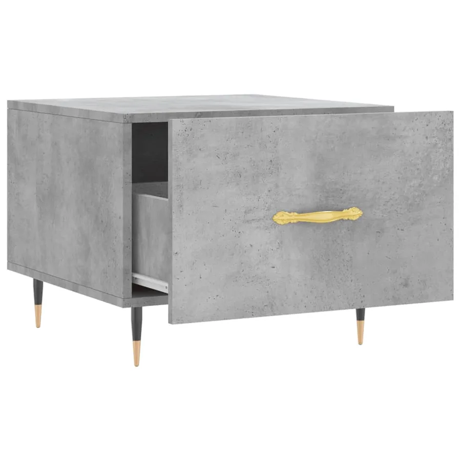 Tables basses 2 pcs gris béton 50x50x40 cm bois d'ingénierie - 7