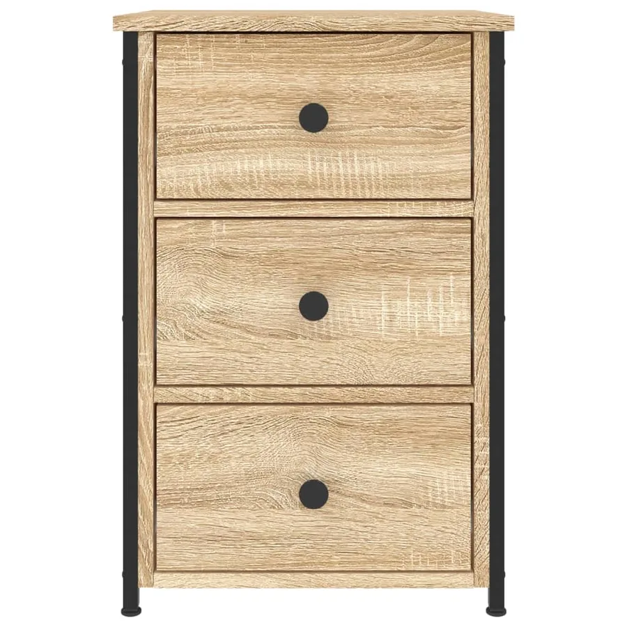 Tables de chevet 2 pcs chêne sonoma 40x36x60 cm bois ingénierie - 6