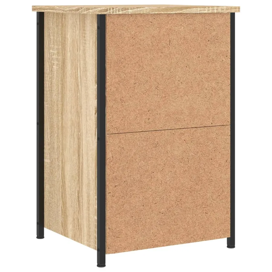 Tables de chevet 2 pcs chêne sonoma 40x36x60 cm bois ingénierie - 9