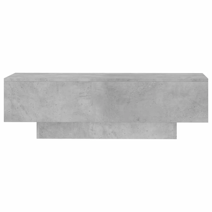 Table basse gris béton 100x49,5x31 cm bois d'ingénierie - 4