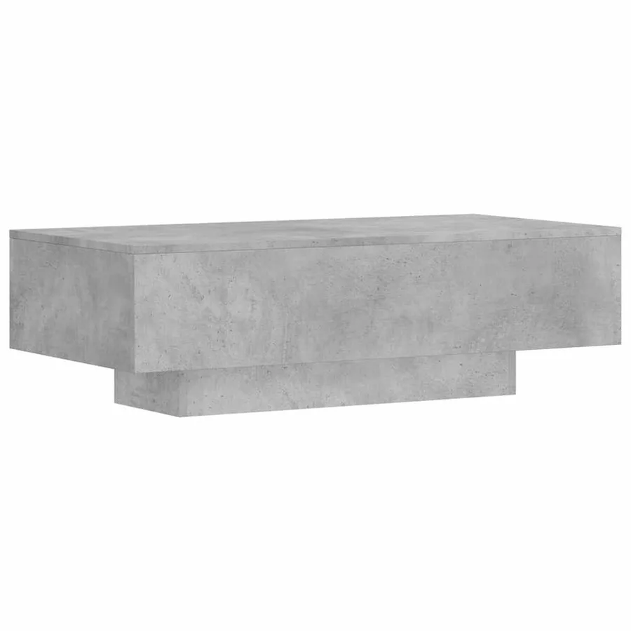 Table basse gris béton 100x49,5x31 cm bois d'ingénierie - 6