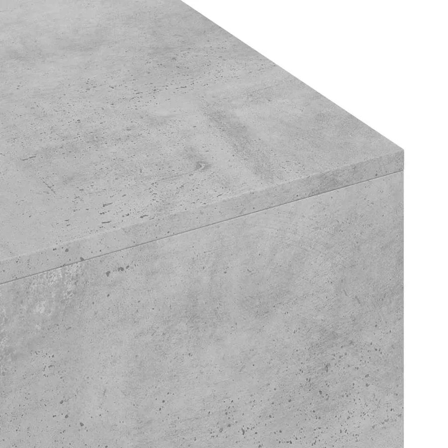 Table basse gris béton 100x49,5x31 cm bois d'ingénierie - 7
