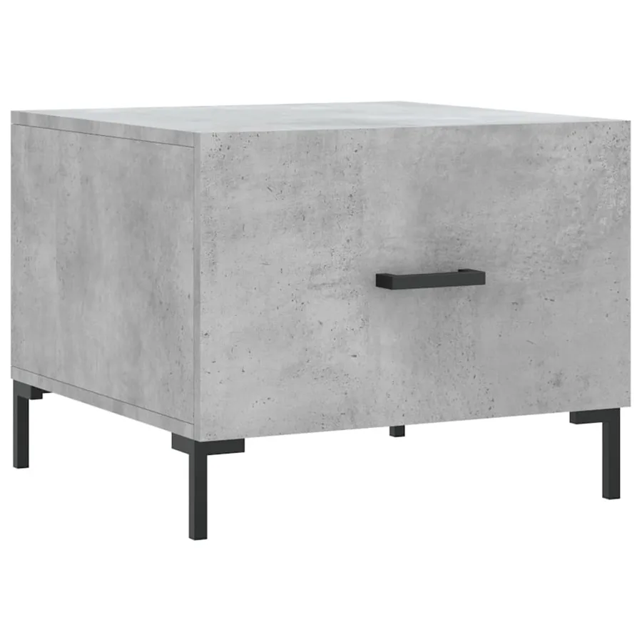 Tables basses 2 pcs gris béton 50x50x40 cm bois d'ingénierie - 5