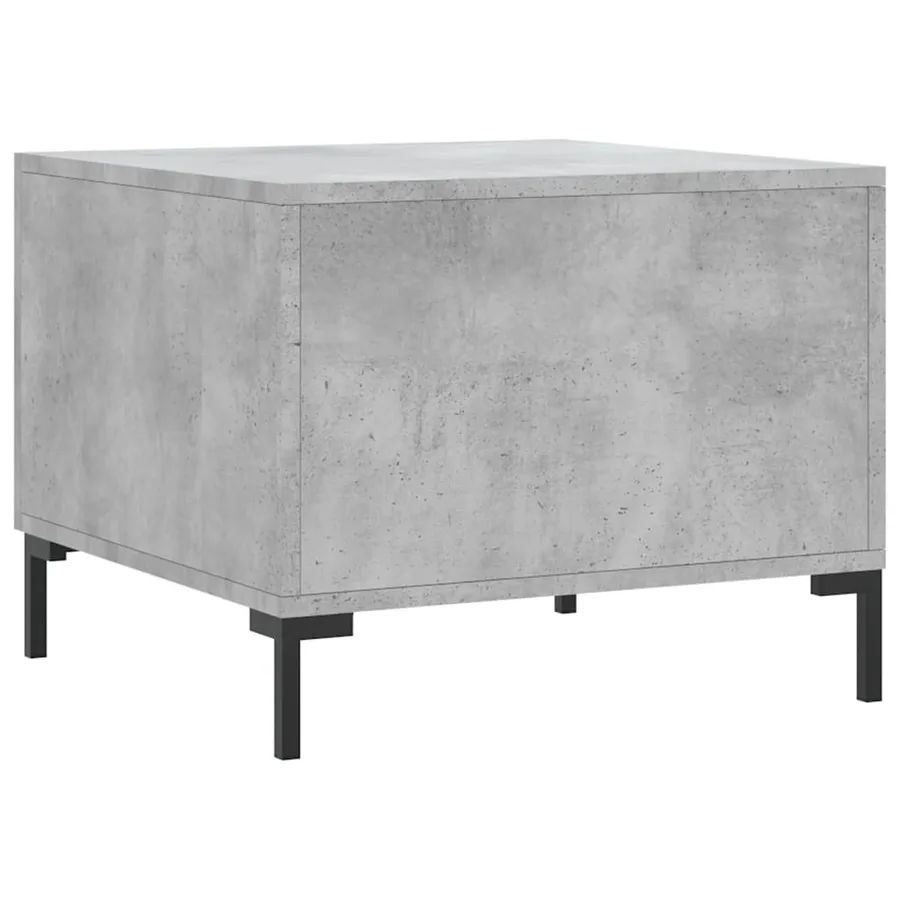 Tables basses 2 pcs gris béton 50x50x40 cm bois d'ingénierie - 9