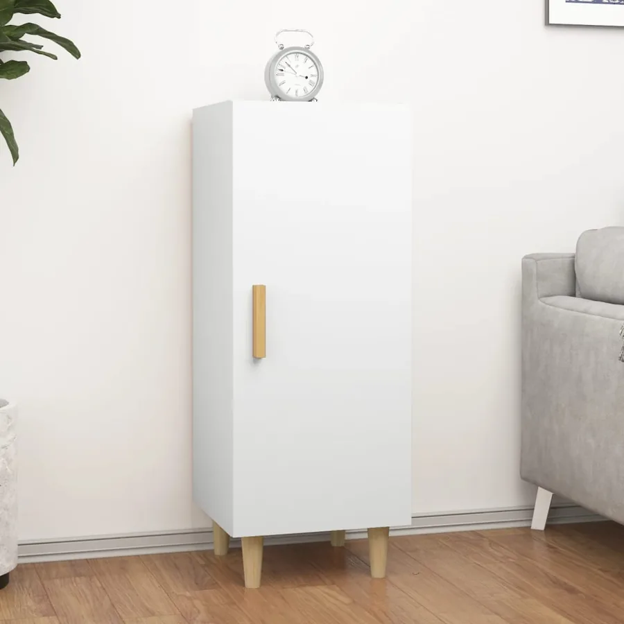 Buffet Blanc 34,5x34x90 cm Bois d'ingénierie
