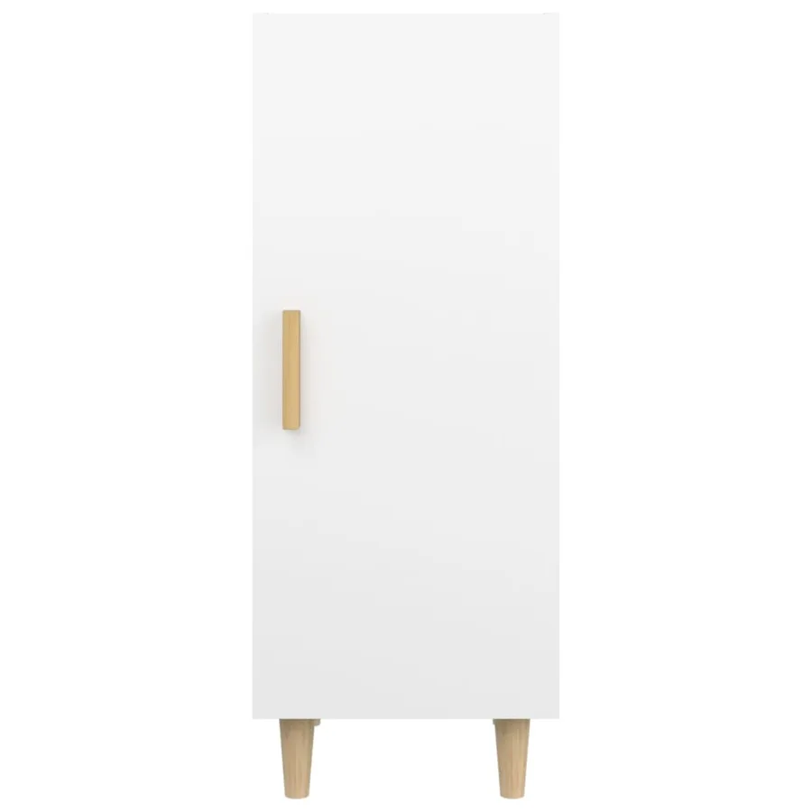 Buffet Blanc 34,5x34x90 cm Bois d'ingénierie - 6