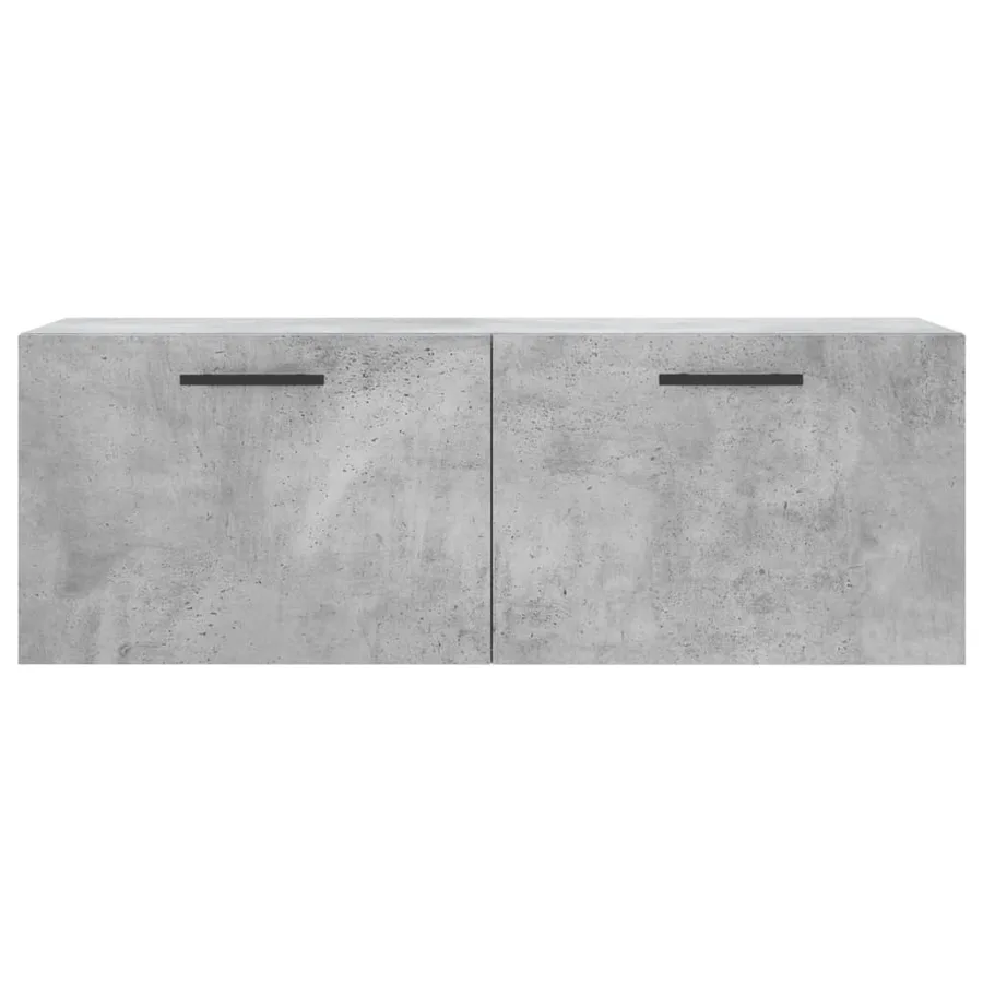 Armoire murale gris béton 100x36,5x35 cm bois d'ingénierie - 5